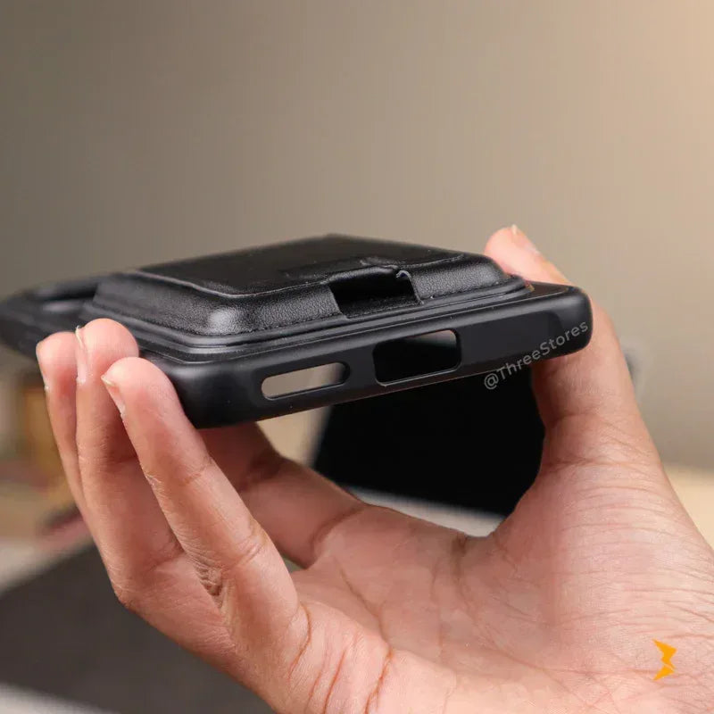 Leather Wallet Stand Case Xiaomi Redmi Note 14 4G - Three