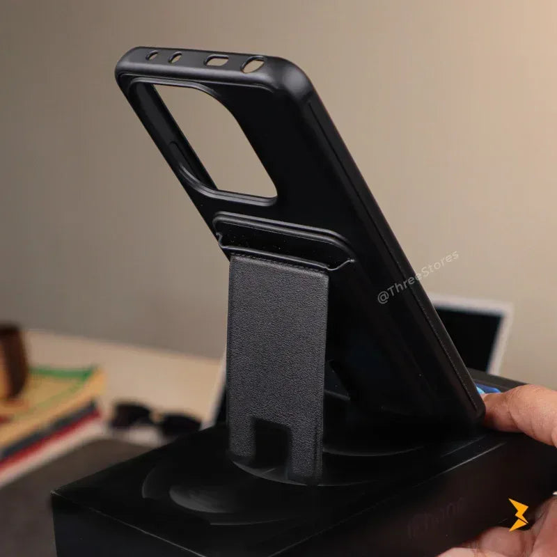 Leather Wallet Stand Case Xiaomi Redmi Note 14 4G - Three