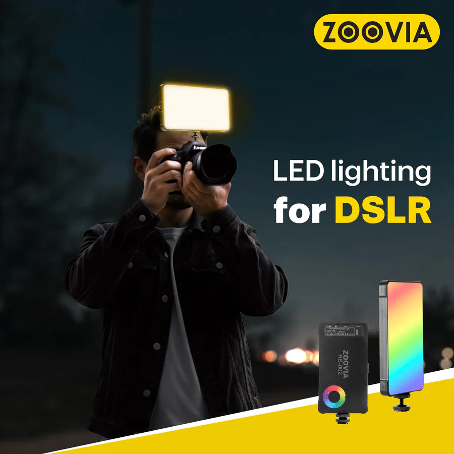 ZOOVIA RGB LED Video Rig with 4000mAh Battery RS-002