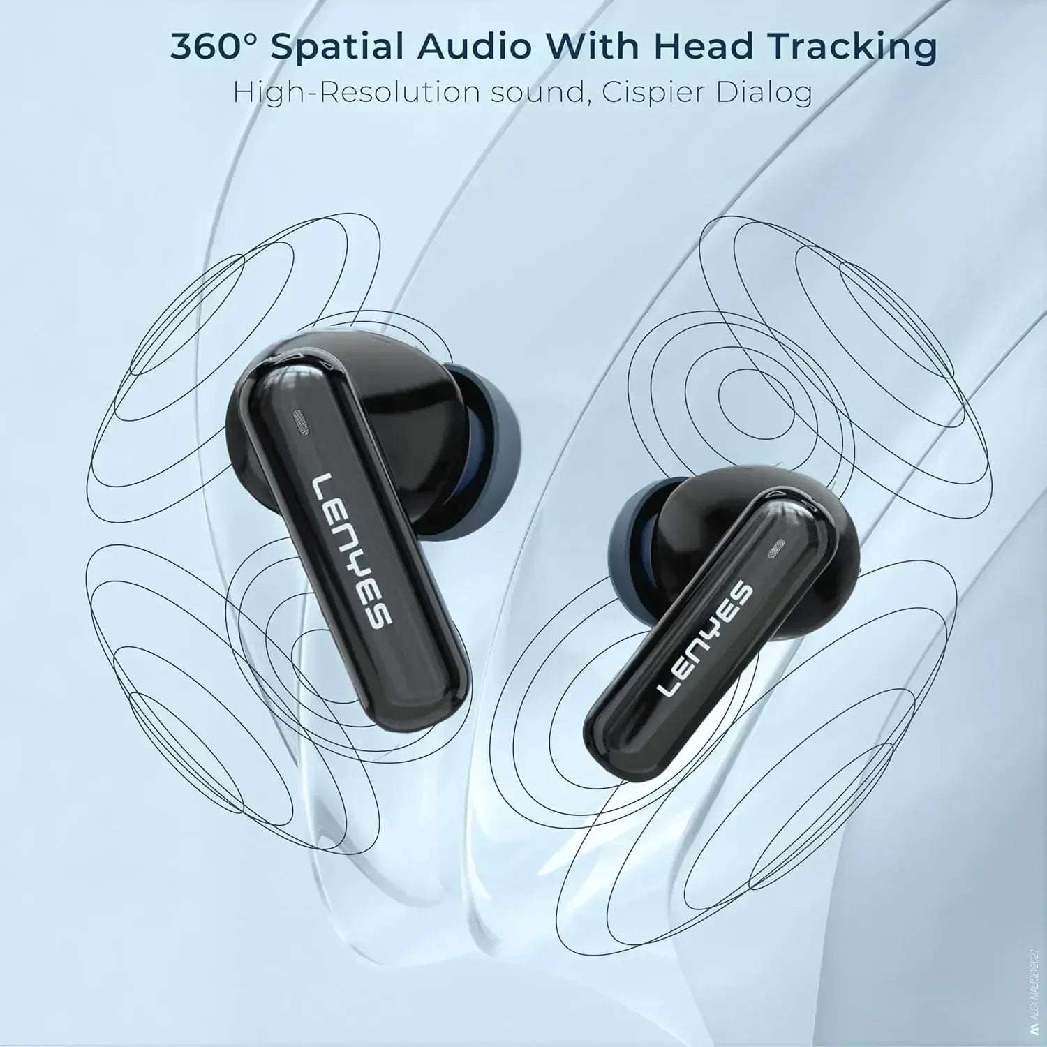 Lenyes Bluetooth Wireless Earbuds with ANC + ENC AIR 100 - Three