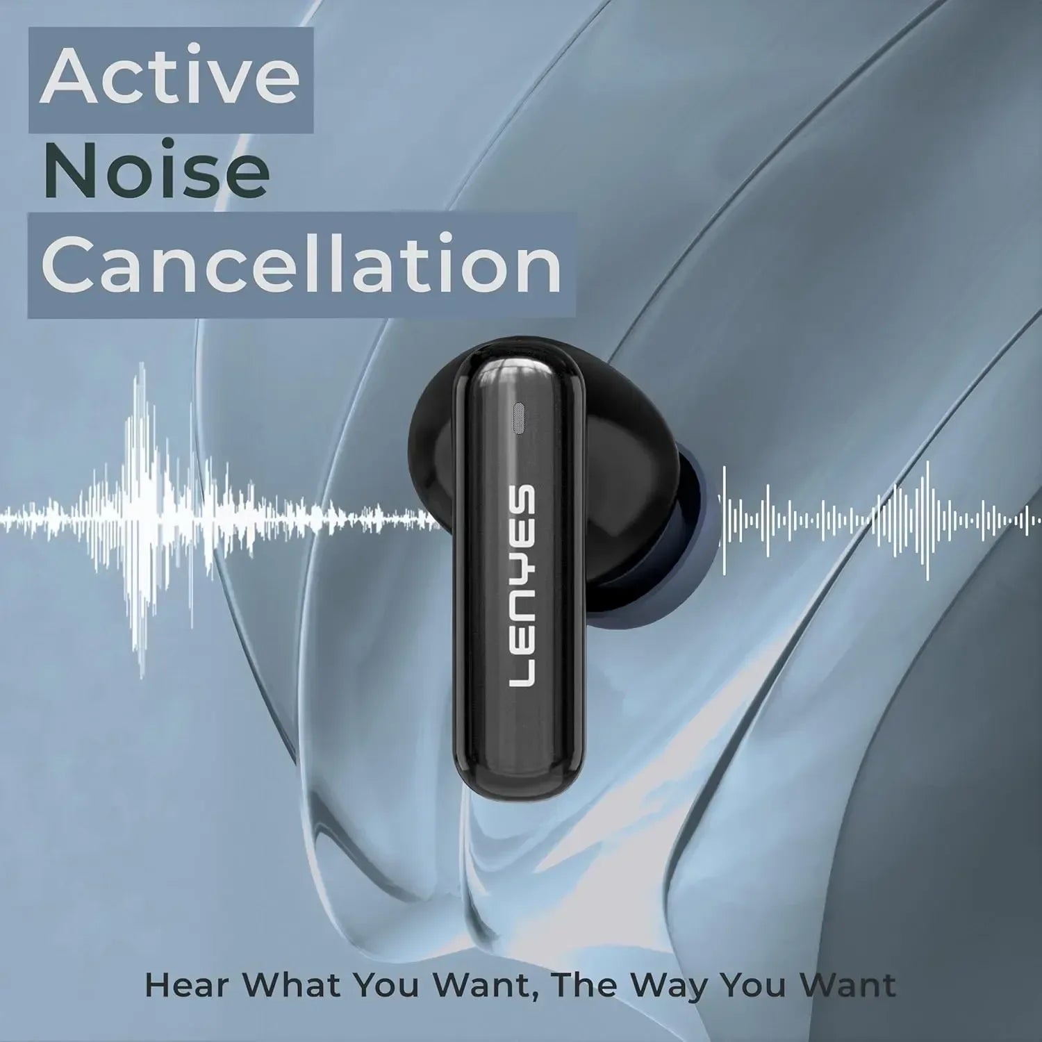 Lenyes Bluetooth Wireless Earbuds with ANC + ENC AIR 100 - Three