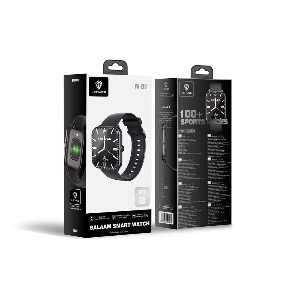 Lenyes 2.01-Inch 3D Curved Prayer Suite IP68 Smart Watch LW-218
