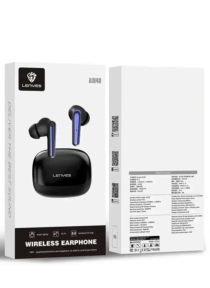 Lenyes Wireless Earbuds With ENC Air 40 - Three