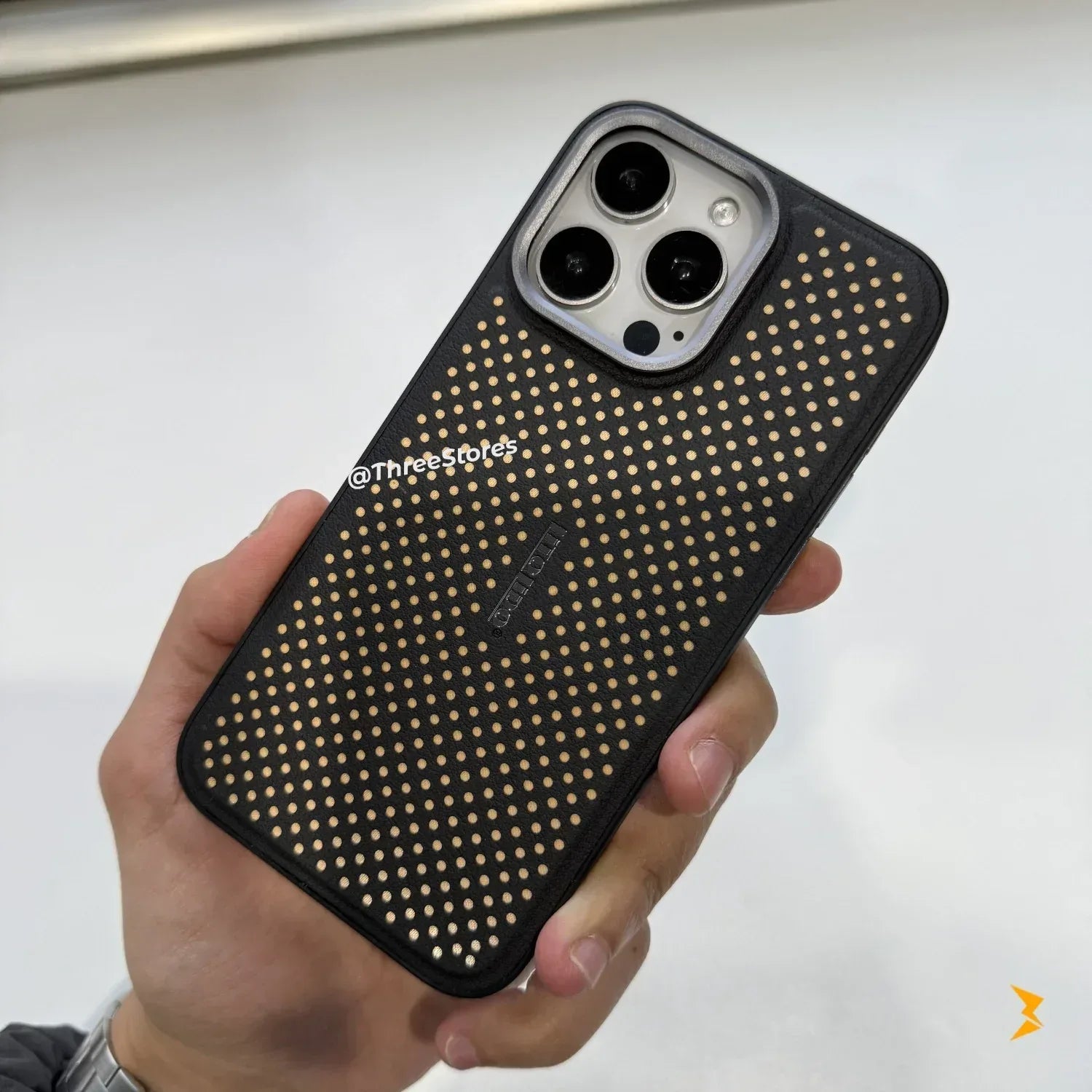 Lido Mesh Leather Case iPhone 14 Pro Max - Three