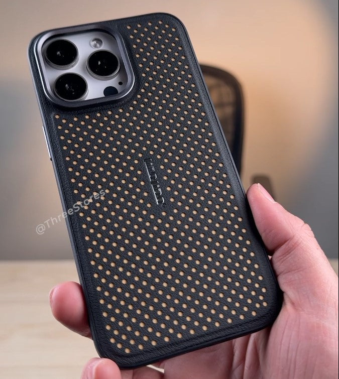 Lido Mesh Leather Case iPhone 15 Pro Max