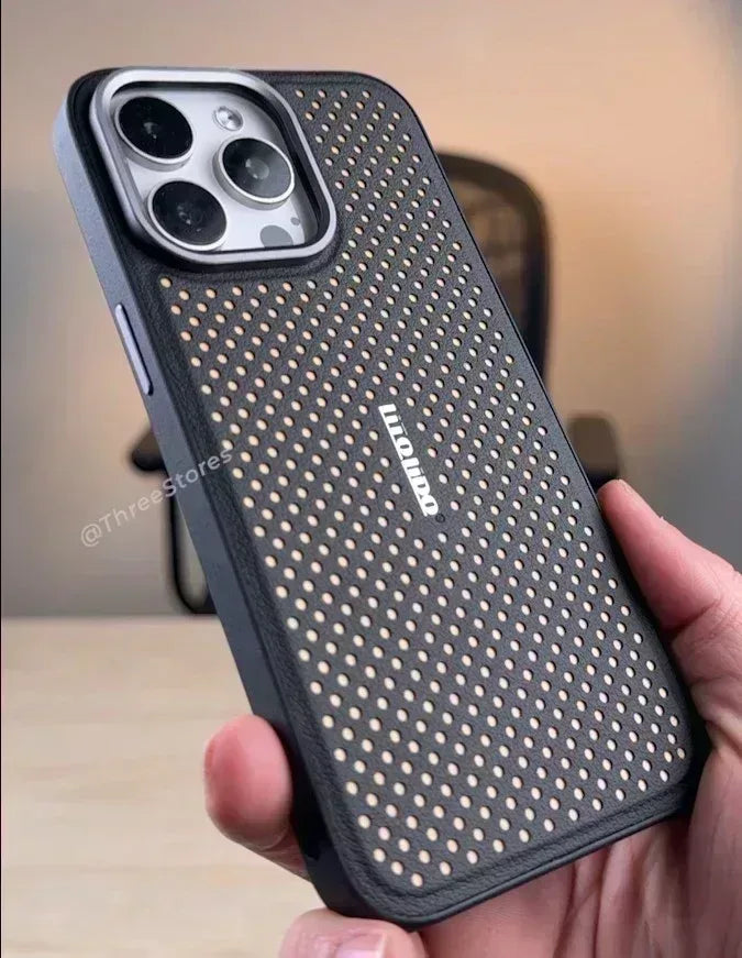 Lido Mesh Leather Case iPhone 15 Pro Max - Three