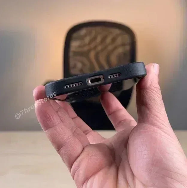 Lido Mesh Leather Case iPhone 15 Pro Max - Three