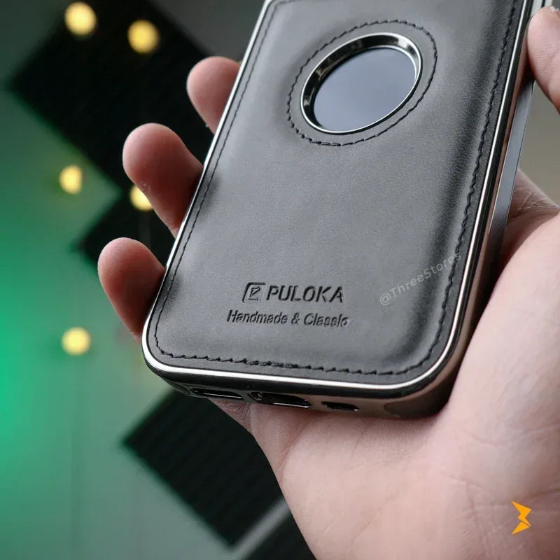 Light Sand Leather Case iPhone 13/14/15 - Three