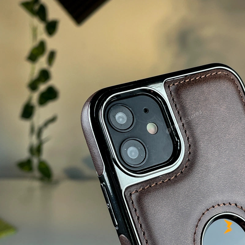 Light Sand Leather Case iPhone 12