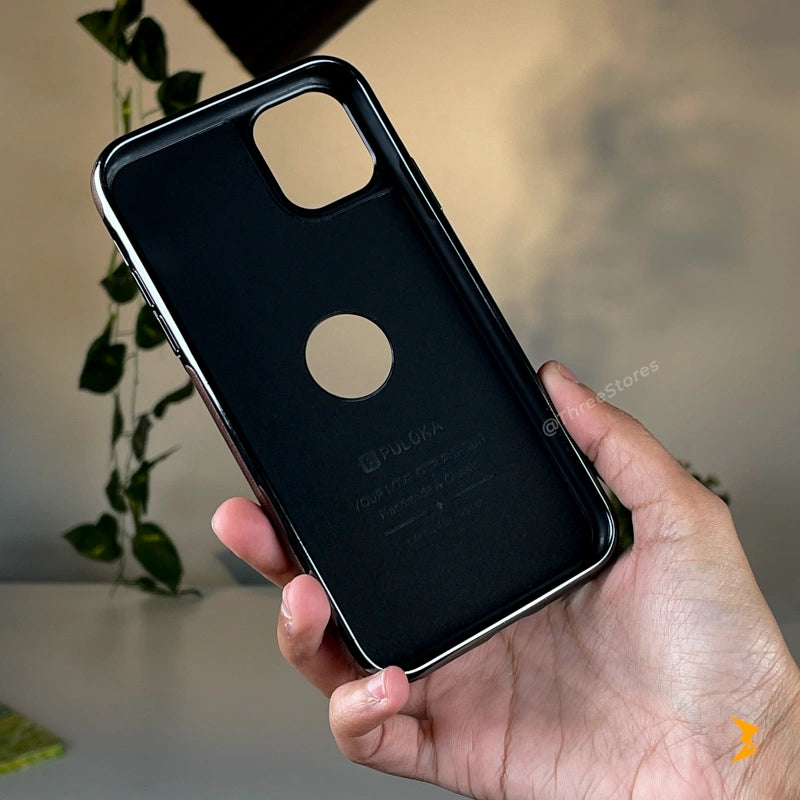 Light Sand Leather Case iPhone 12