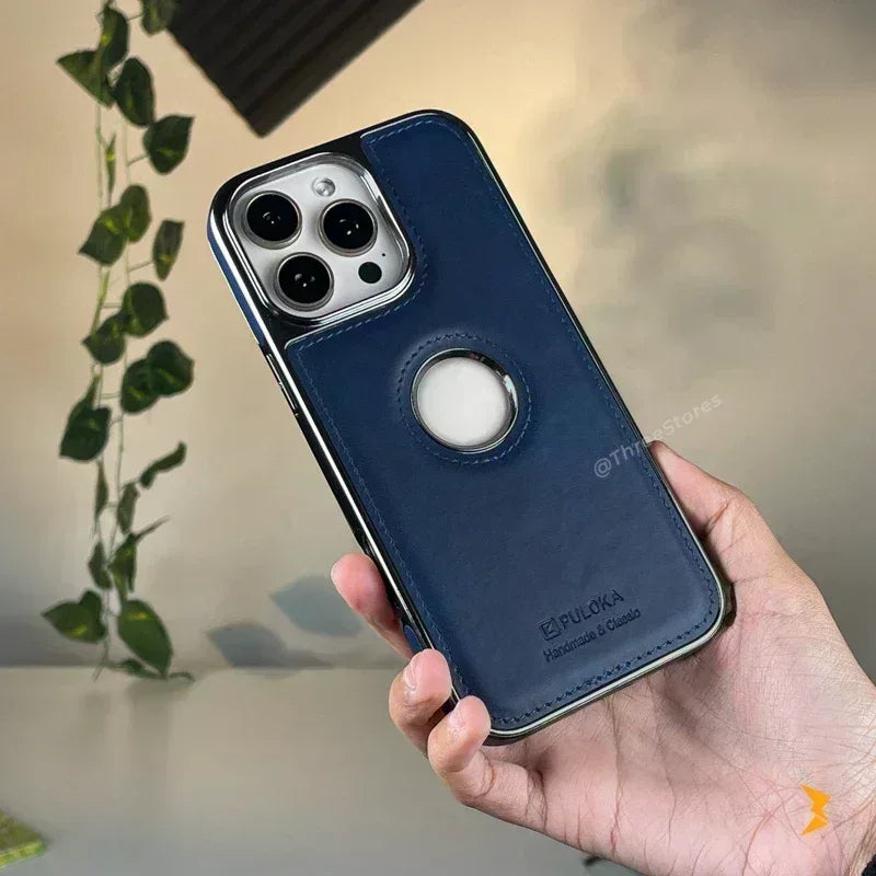 Light Sand Leather Case iPhone 16 Pro Max - Three