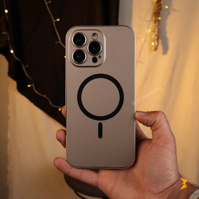Aluminum Frame Magnetic Case iPhone 15 Pro Max