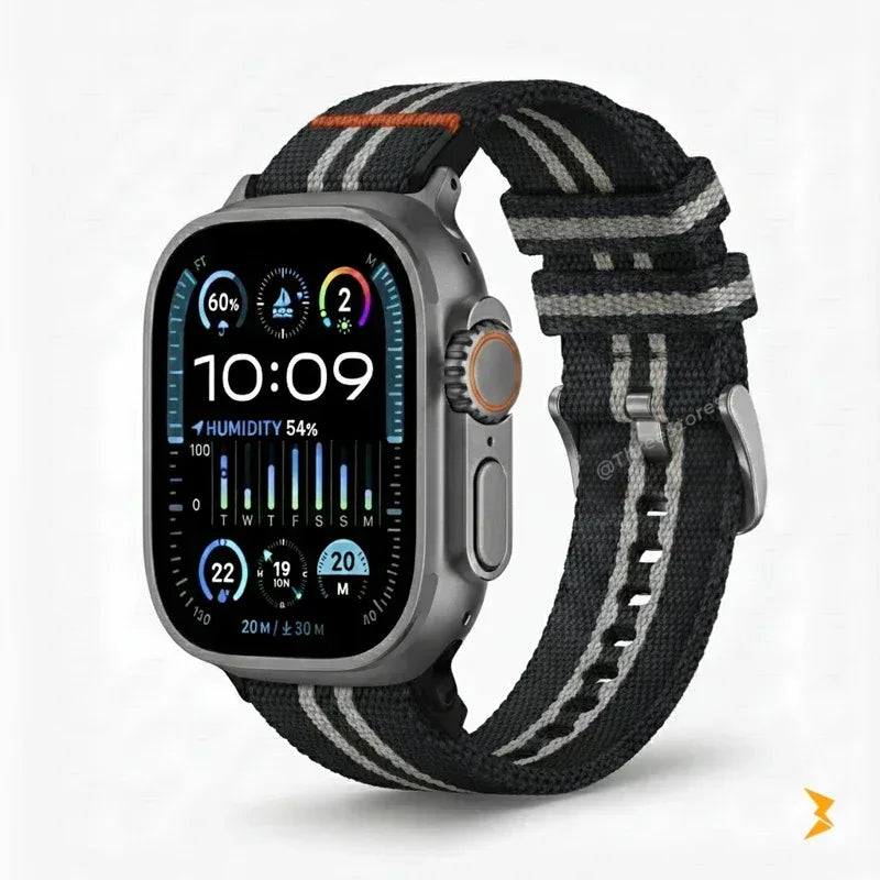 Line Fabric Band For Apple Watch - Three