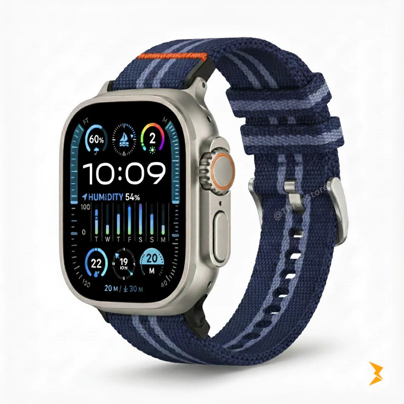 Line Fabric Band For Apple Watch