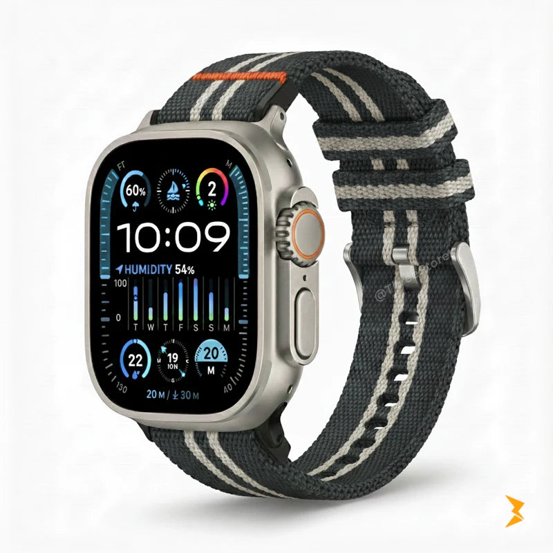 Line Fabric Band For Apple Watch