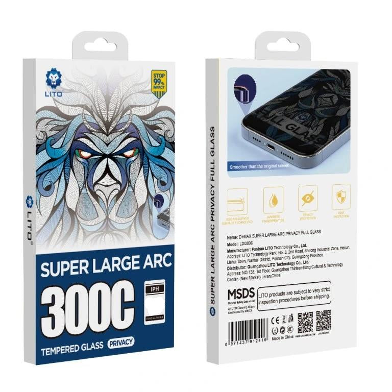 Lito 300C Edge Privacy Screen Protector iPhone 16