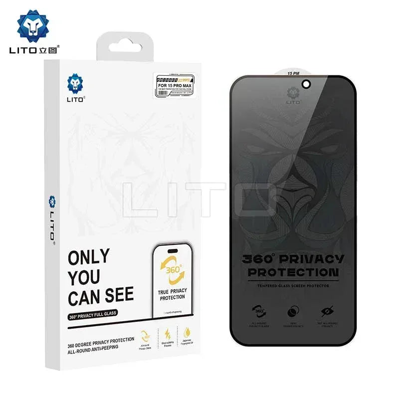 Lito 360° Privacy Screen Protector iPhone 13 Pro Max - Three