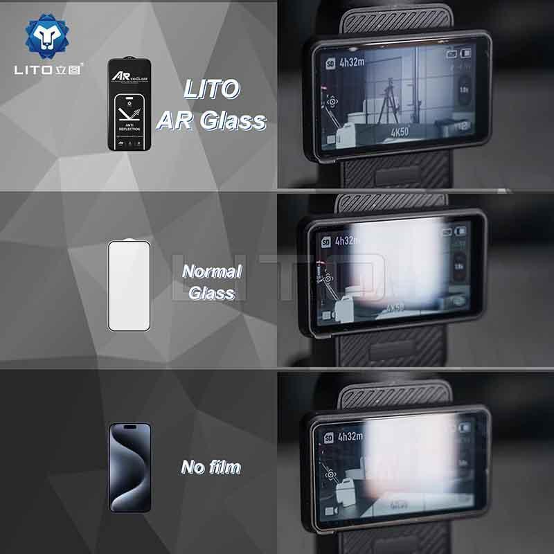 Lito AR Glass Screen Protector iPhone 13 Pro Max - Three