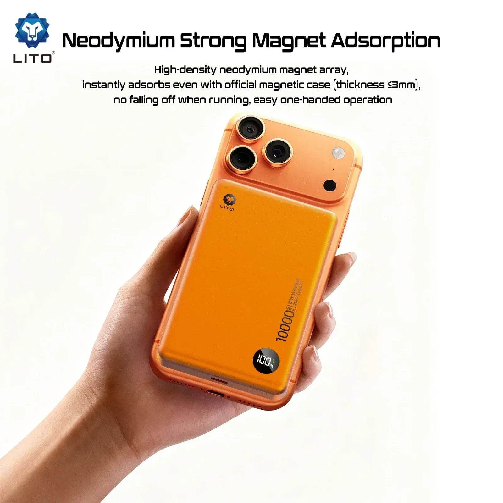 Lito Magnetic Power Bank LP08 - Three