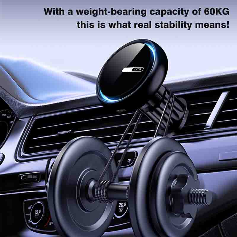 Lito Magnetic Wireless Charging Car Mount Phone Holder 15W LT-W07