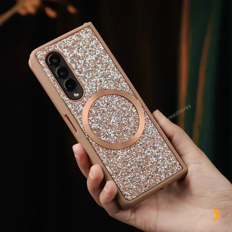 Luna Glitter Magsafe Case Samsung Z Fold 6 - Three