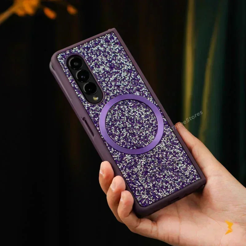 Luna Glitter Magsafe Case Samsung Z Fold 6 - Three