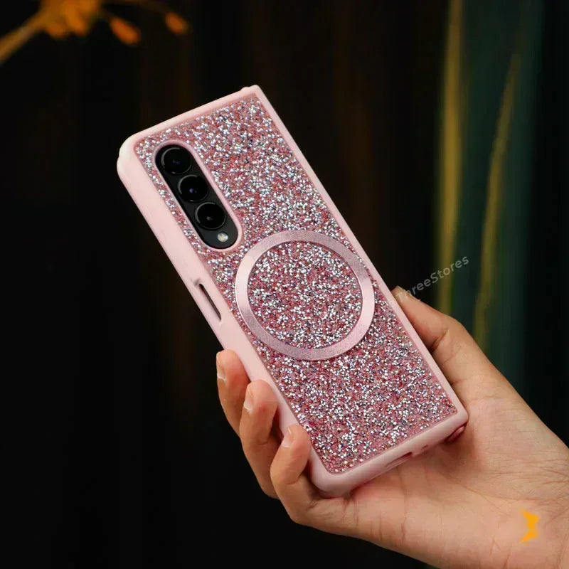 Luna Glitter Magsafe Case Samsung Z Fold 6 - Three
