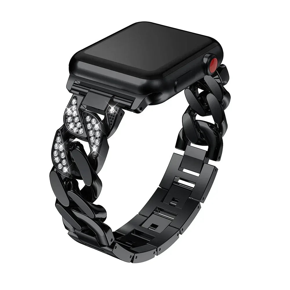 Lux Diamond Metal Band For Apple Watch - Three