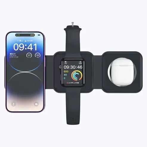 Mag Trifold 3 in 1 Foldable Wireless Charger - Three