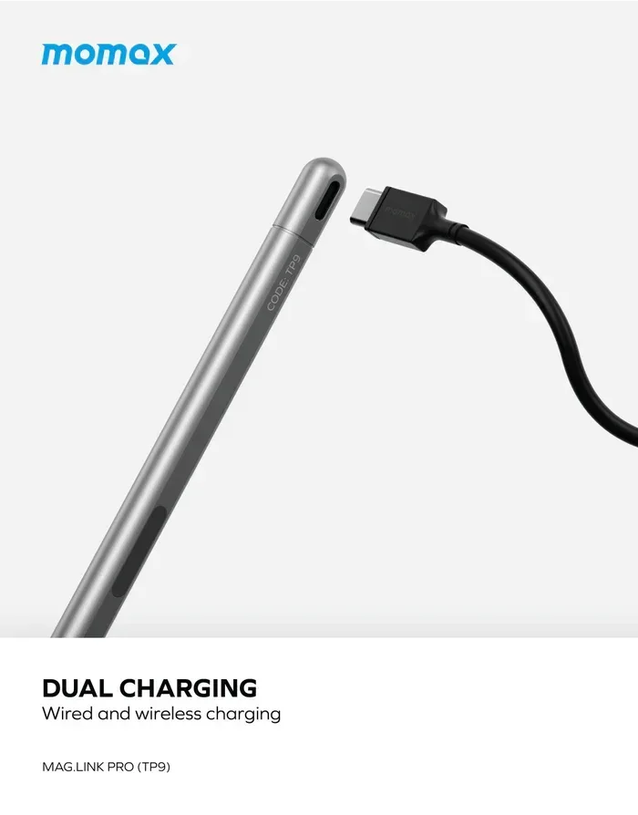 Momax Mag.Link Pro Magnetic charging active stylus pen (TP9EPRO) - Three
