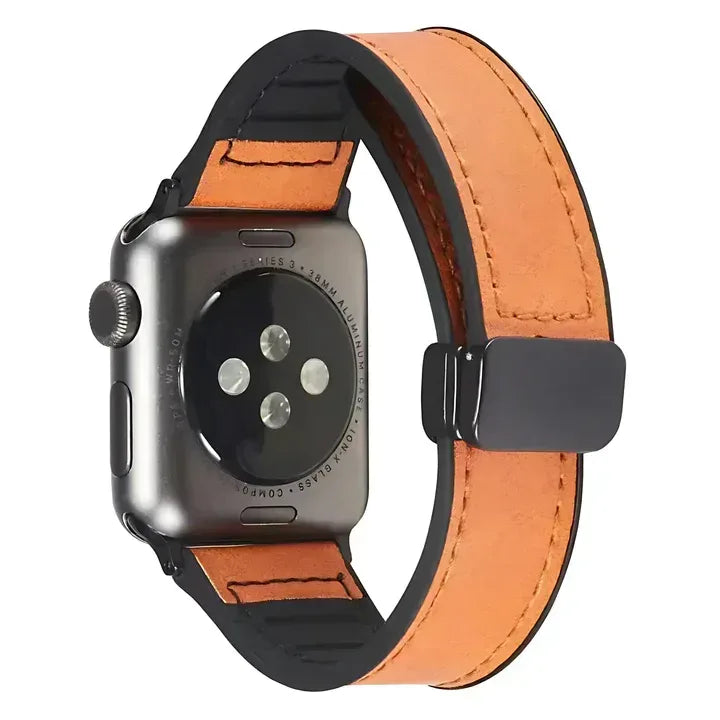 Mag Ease Leather Watch Band For Apple Watch - Three