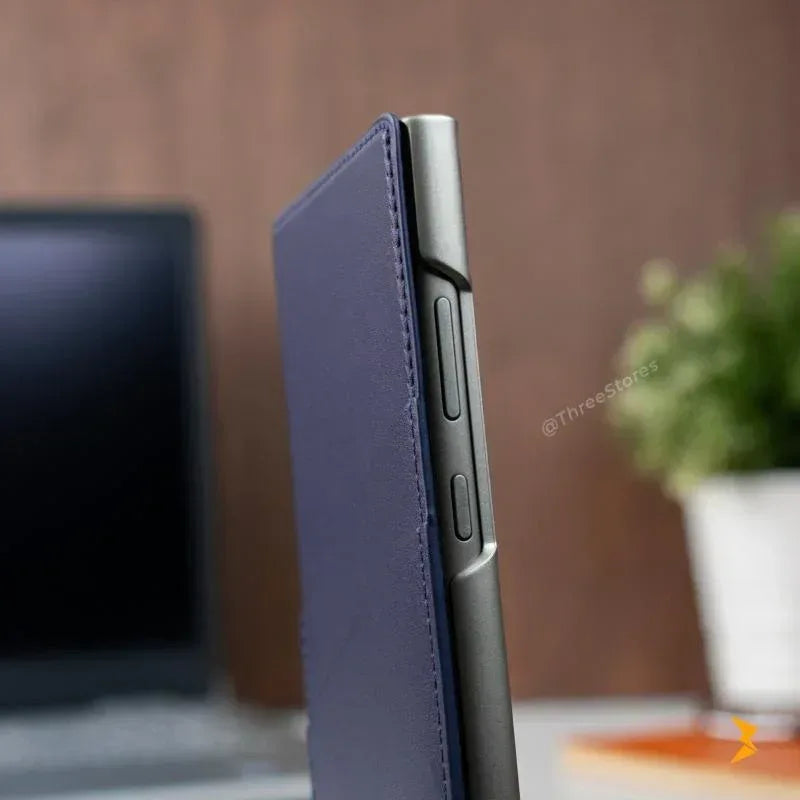 Magnetic Flip Stand Leather Case Samsung S24 Ultra - Three