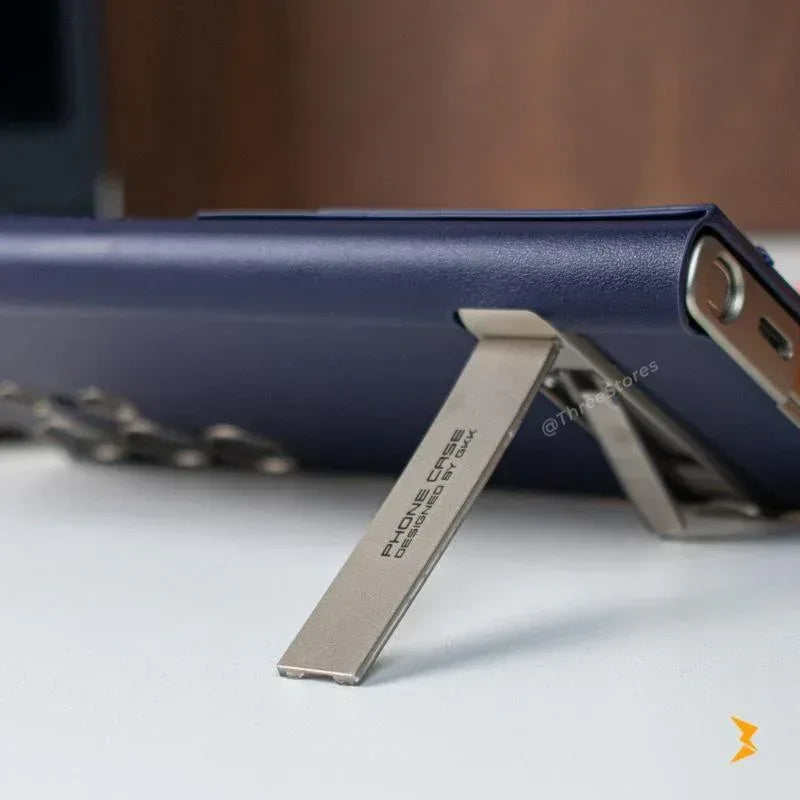 Magnetic Flip Stand Leather Case Samsung S24 Ultra - Three