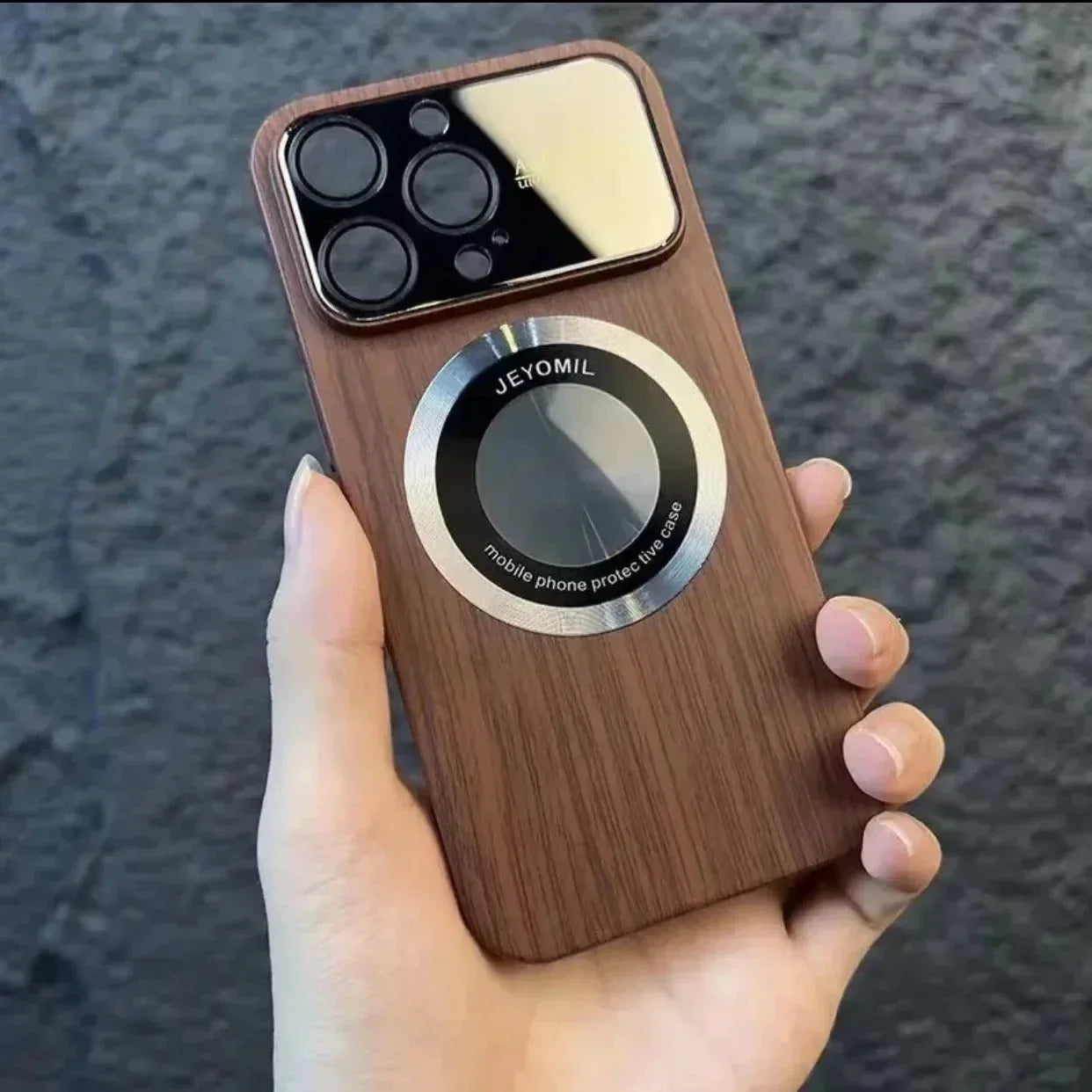 Magsafe Wood Case iPhone 13 Pro Max - Three