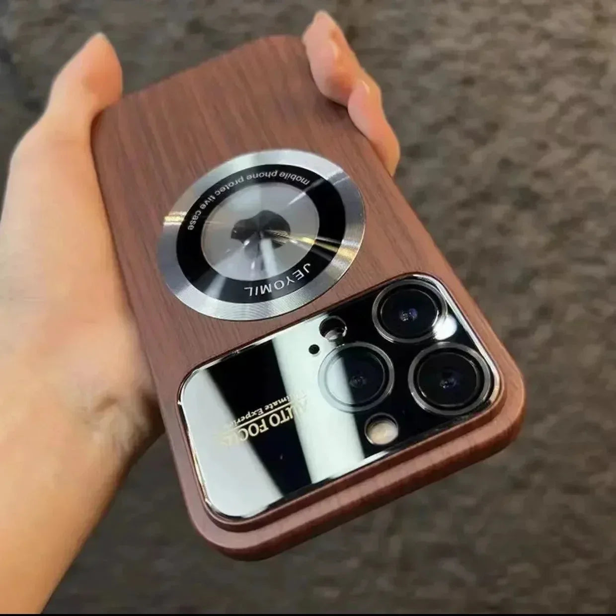Magsafe Wood Case iPhone 13 Pro Max - Three