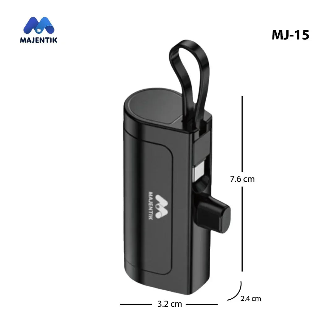 Majentik 5000mAh Power Bank MJ-15 - Three