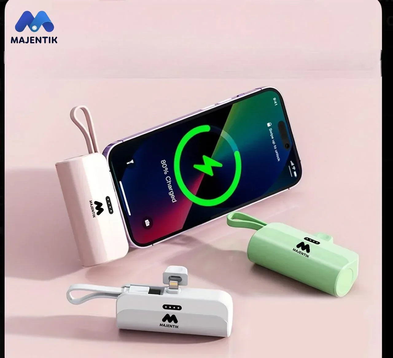 Majentik 5000mAh Power Bank MJ-15 - Three