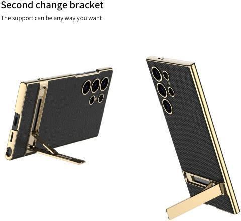 Majentik Slim Back With Stand Case Samsung S24 Ultra - Three