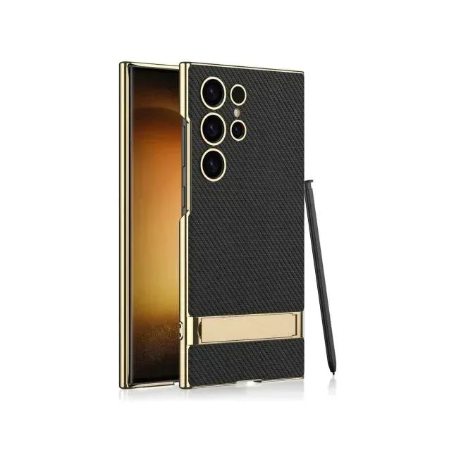 Majentik Slim Back With Stand Case Samsung S24 Ultra - Three