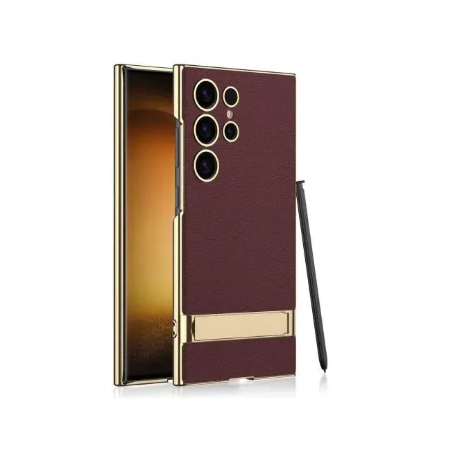 Majentik Slim Back With Stand Case Samsung S24 Ultra - Three