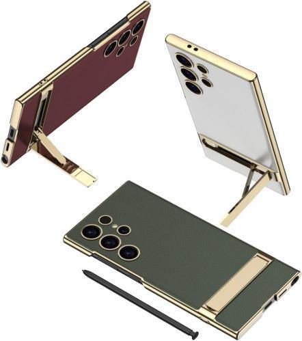 Majentik Slim Back With Stand Case Samsung S24 Ultra - Three