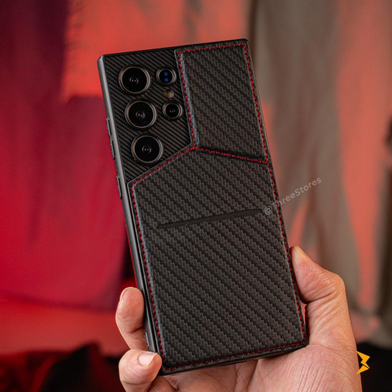 Majentik Stand Leather Wallet Case Samsung S23 Ultra