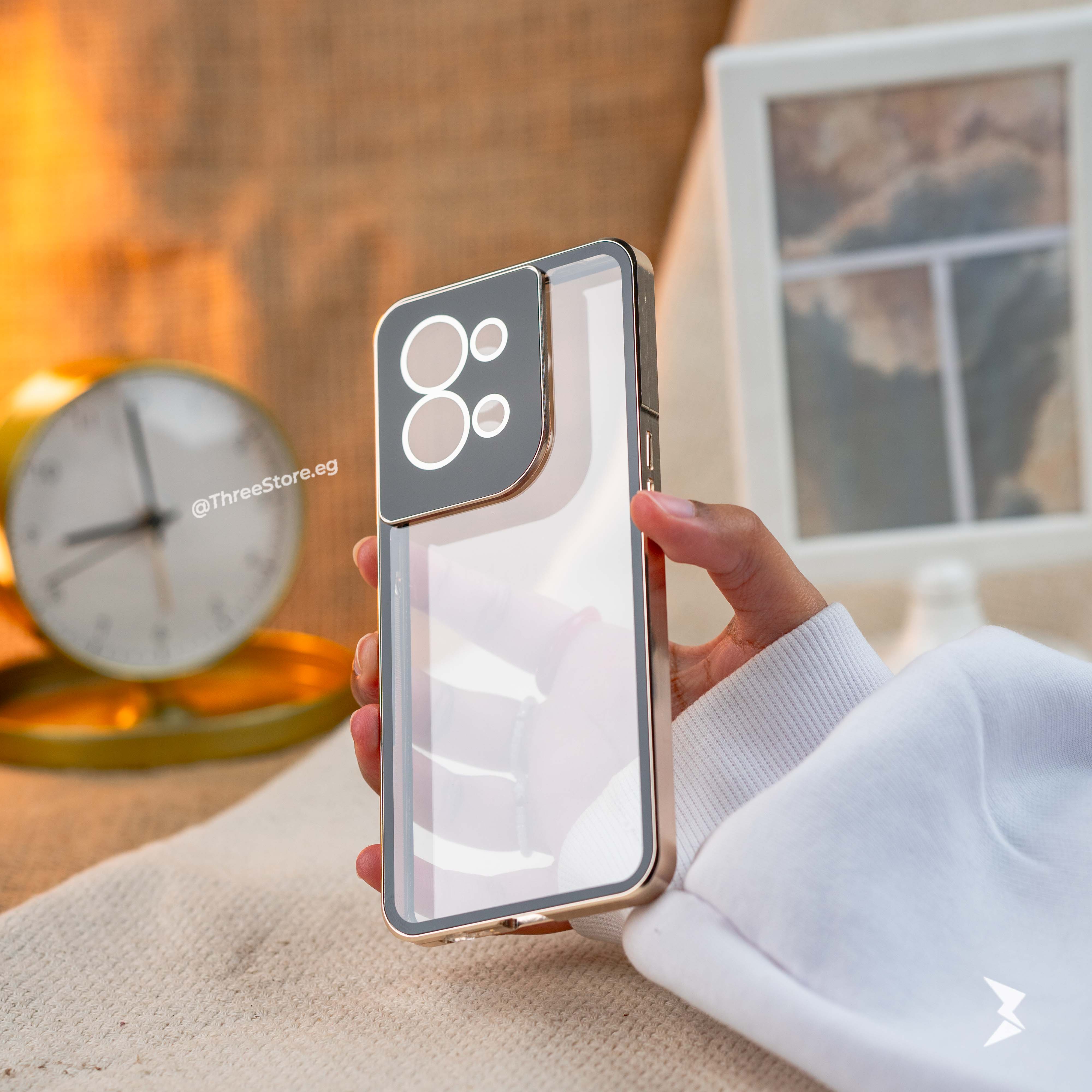 Full Body Metal Camera Protection Case Oppo Reno 8 5G