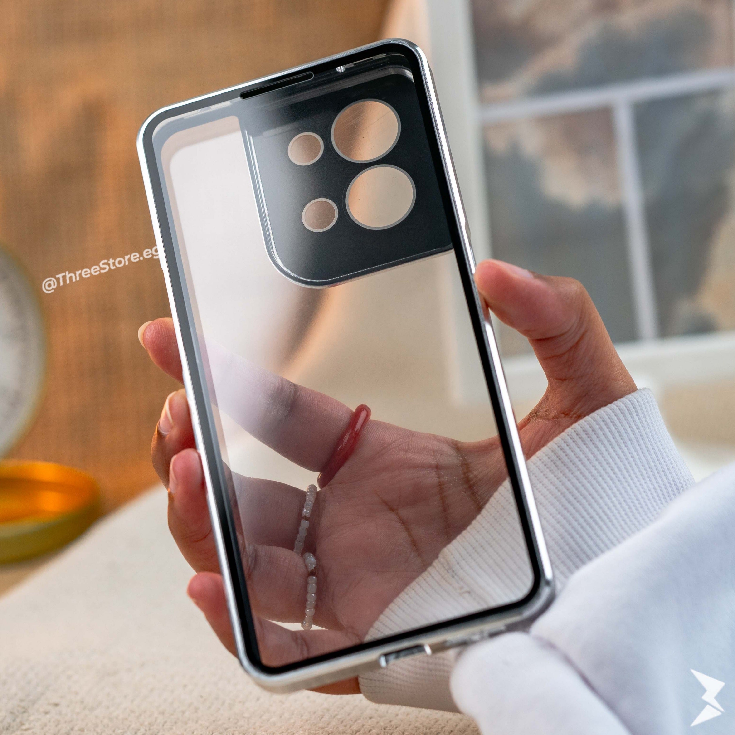 Full Body Metal Camera Protection Case Oppo Reno 8 5G