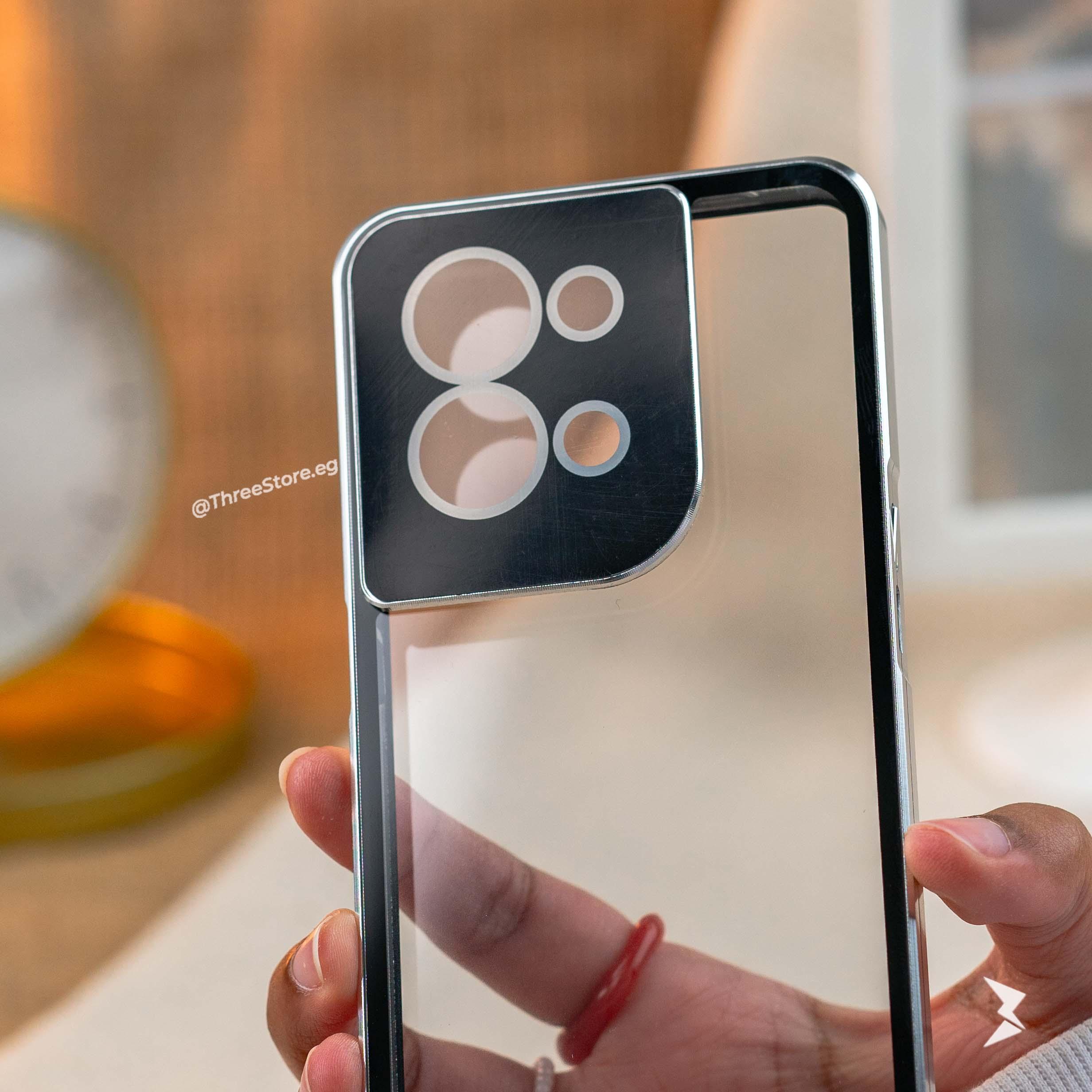 Full Body Metal Camera Protection Case Oppo Reno 8 5G - Three