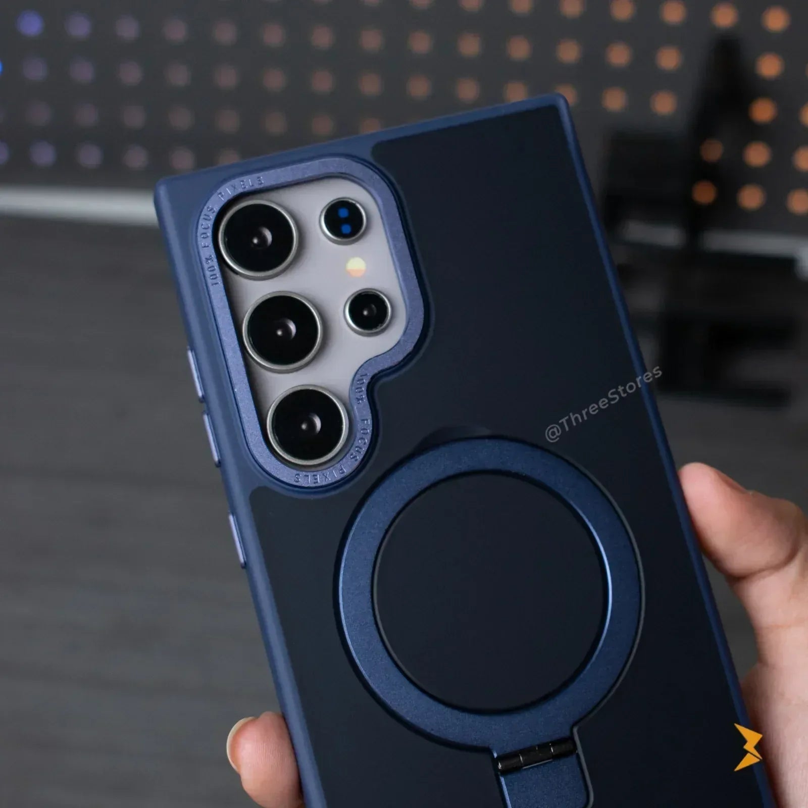 Matte MagSafe Metal Stand Case Samsung S23 Ultra - Three