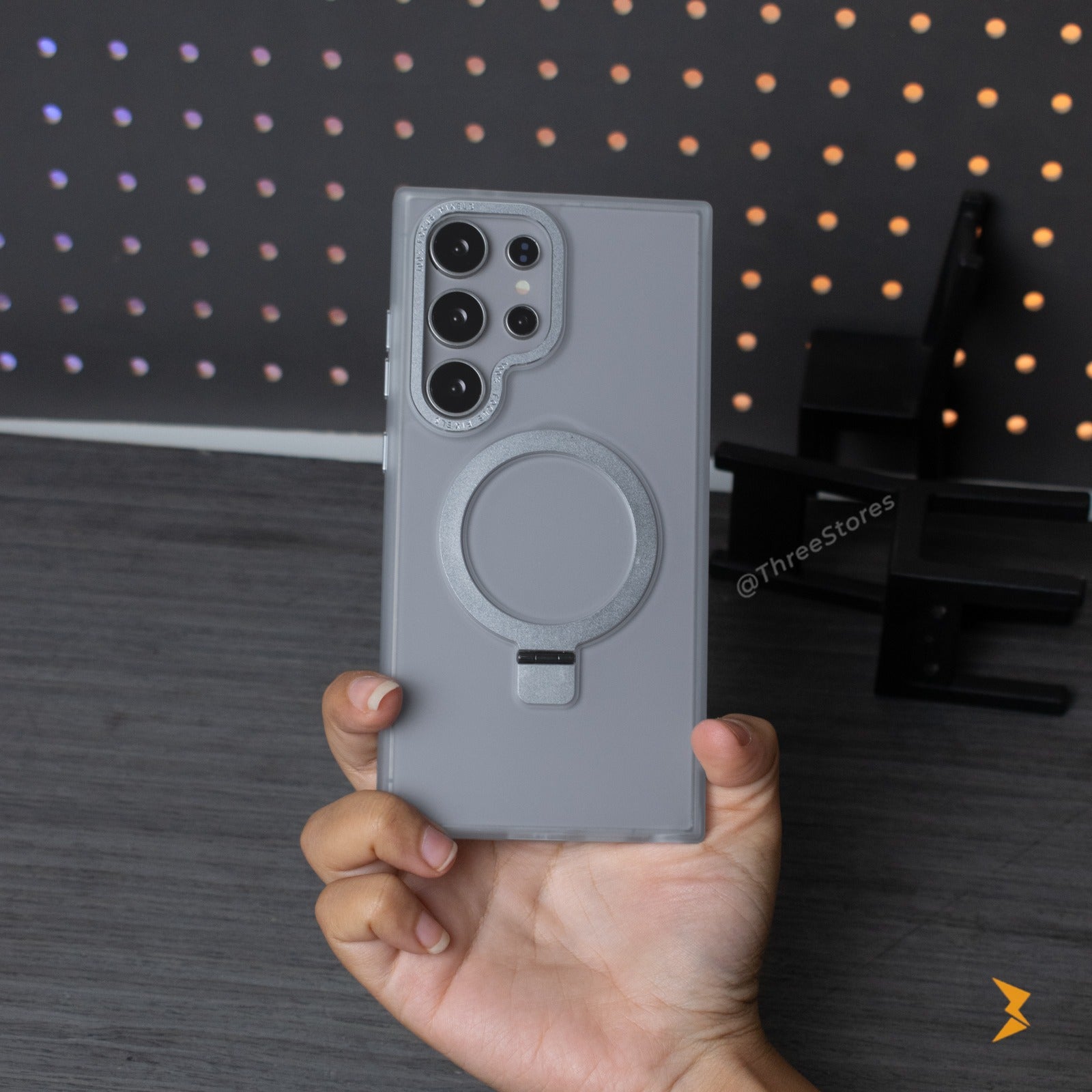 Matte MagSafe Metal Stand Case Samsung S24 Ultra