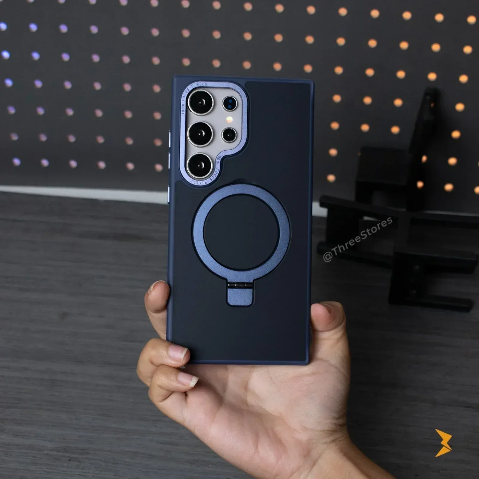 Matte MagSafe Metal Stand Case Samsung S24 Ultra - Three