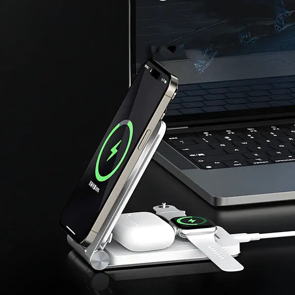 Maxco 15W 3 in 1 Foldable Wireless Charger 15W Mw08