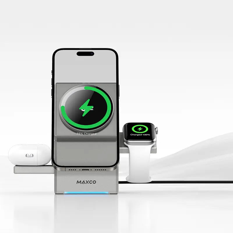 Maxco Geometry Series 3 in1 Wireless Charger 15W MW11
